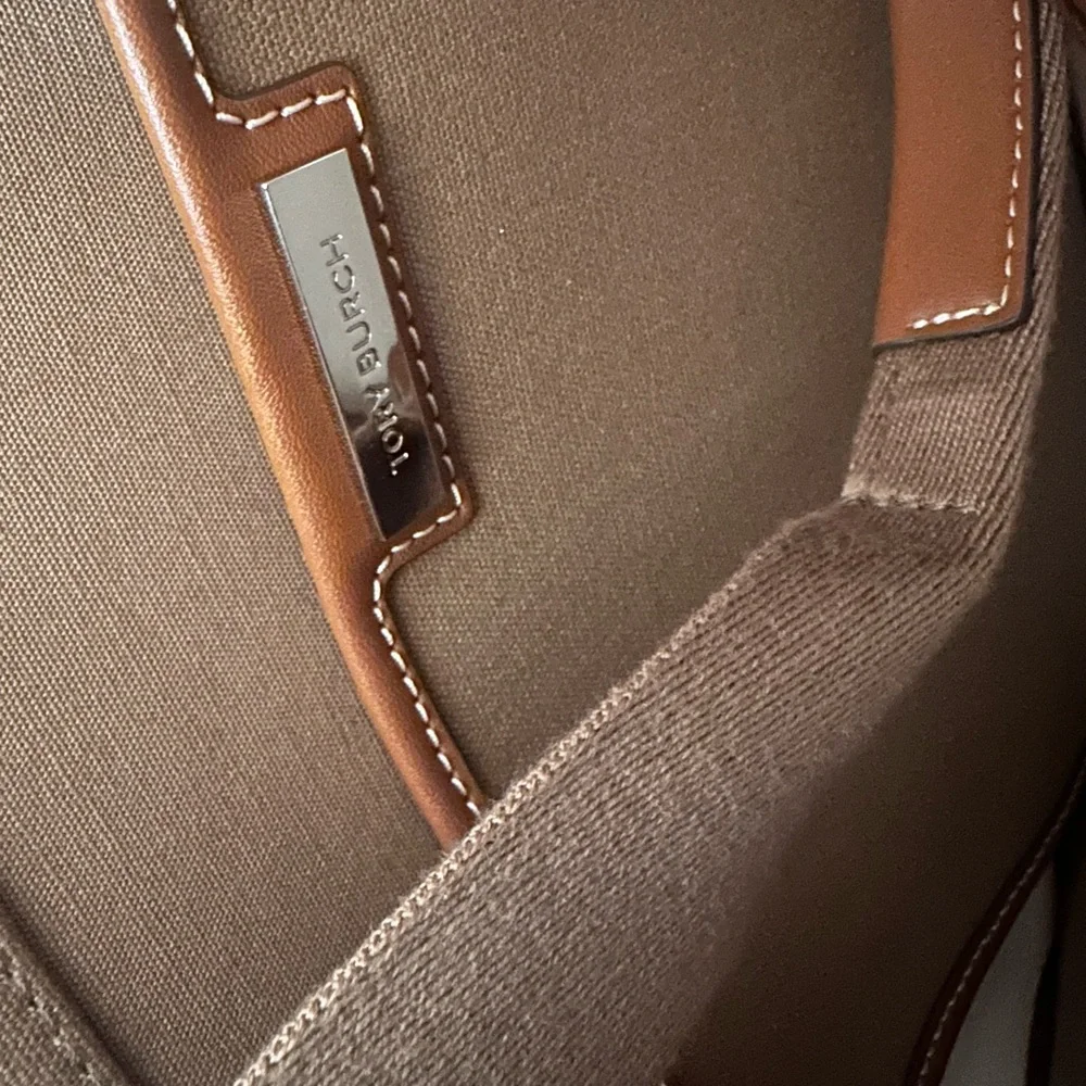 Tory Burch Tan Canvas Tote - Picture 4 of 7